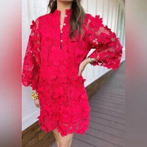 NWT! J.Marie Dress ONLY $59! Retail $168! Seraphina Floral 3D Lace Sz XS